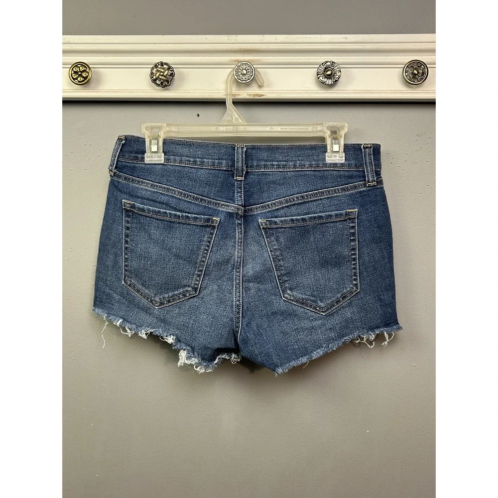Old Navy Denim Shorts Womens 6 Blue Medium Wash Raw Hem Cut Off 5-Pocket‎ 11231